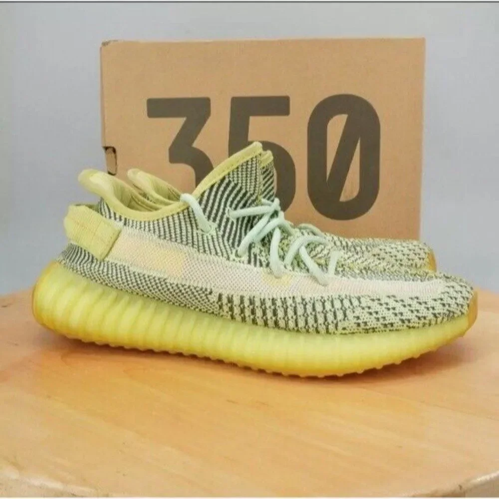 adidas Yeezy Boost 350 V2 Mens Size 8.5 Shoes Yeezreal Non Reflective Neon Black